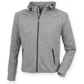 Front - Tombo Teamsport Unisex Hoodie mit Reißverschluss / Kapuzenjacke mit reflektierendem Band