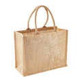 Front - Westford Mill Jute Tragetasche mit Metallschimmer