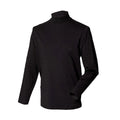 Front - Henbury Herren Rollkragen-Sweatshirt, langärmlig, hoher Baumwollanteil