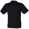 Front - Henbury Herren Polo-Shirt Coolplus Pique