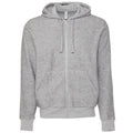 Front - Bella + Canvas - Hoodie mit durchgehendem Reißverschluss für Herren/Damen Unisex