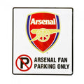 Front - Arsenal FC Parkverbot Schild mit Club Wappen