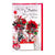 Front - Simon Elvin - Blumen - Weihnachtskarte "For You Sister" 6er-Pack - Karton