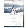 Front - Ling Design - Schneemann - Weihnachtskarte "To A Special Grandson" - Karton