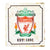 Front - Liverpool FC Retro Zimmer Schild mit Club Wappen