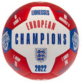 Front - England Lionesses - "European Champions" Fußball mit Unterschriften