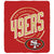 Front - San Francisco 49ers - Überwurf, Fleece, Wappen