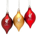 Front - Liverpool FC - Christbaumkugel, weihnachtliches Design (3er-Pack)