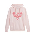 Front - Wonder Woman - "Girl Power" Kapuzenpullover für Damen