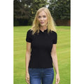 Schwarz - Back - Absolute Apparel Damen Poloshirt Diva