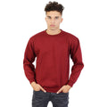 Burgunder - Back - Absolute Apparel Herren Magnum Pullover