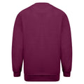 Burgunder - Side - Absolute Apparel Herren Magnum Pullover