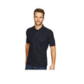 Marineblau - Back - Lässiges Classic Herren Pique Polo