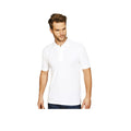 Weiß - Back - Lässiges Classic Herren Pique Polo