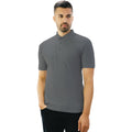 Grau meliert - Front - Lässiges Classic Herren Pique Polo