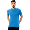 Saphir-Blau - Front - Lässiges Classic Herren Pique Polo