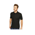 Schwarz - Back - Lässiges Classic Herren Pique Polo