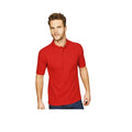 Rot - Back - Lässiges Classic Herren Pique Polo