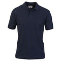 Marineblau - Front - Lässiges Classic Herren Pique Polo