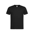 Opal Schwarz - Front - Stedman Herren Klassik T-Shirt