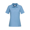 Hellblau - Front - Stedman Damen Poloshirt aus Baumwolle