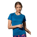 Blau - Back - Stedman - T-Shirt für Damen Raglanärmel