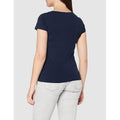 Dunkelblau - Side - Stedman Damen T-Shirt Claire mit Rundhalsausschnitt