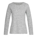 Hellgrau - Front - Stedman - Sweatshirt Rundhalsausschnitt für Damen