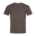 Dunkelbraun - Front - Stedman Herren T-Shirt Stars