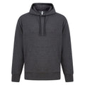 Grau meliert - Front - Casual Classics - Kapuzenpullover für Herren