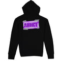 Schwarz - Front - Addict - Hoodie mit durchgehendem Reißverschluss Logo für Herren