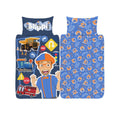 Blau-Orange - Back - Blippi - Bettwäsche-Set "Wooooo!"