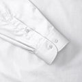 Weiß - Side - Russell Collection Herren Langarm Hemd