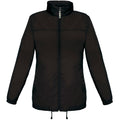 Schwarz - Front - B&C Sirocco Damen Jacke, Leicht