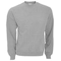 Grau meliert - Front - B&C Sweatshirt mit Rundhalsausschnitt