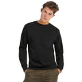 Schwarz - Back - B&C Sweatshirt mit Rundhalsausschnitt