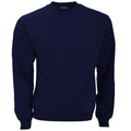 Marineblau - Front - B&C Sweatshirt mit Rundhalsausschnitt