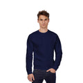 Marineblau - Back - B&C Sweatshirt mit Rundhalsausschnitt