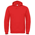 Rot - Front - B&C Unisex Kapuzenpullover