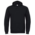 Schwarz - Front - B&C Unisex Kapuzenpullover