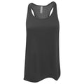 Dunkelgrau - Front - Bella Flowy Racerback Tank Top für Damen