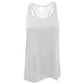 weiß - Front - Bella Flowy Racerback Tank Top für Damen