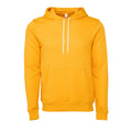 Gold - Front - Bella + Canvas Unisex Fleece-Pullover mit Kapuze