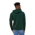 Tannengrün - Back - Bella + Canvas Unisex Fleece-Pullover mit Kapuze