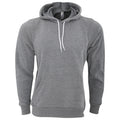 Grau - Front - Bella + Canvas Unisex Fleece-Pullover mit Kapuze