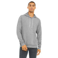 Grau - Back - Bella + Canvas Unisex Fleece-Pullover mit Kapuze