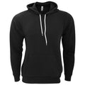 Schwarz - Front - Bella + Canvas Unisex Fleece-Pullover mit Kapuze