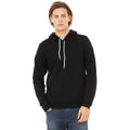 Schwarz - Back - Bella + Canvas Unisex Fleece-Pullover mit Kapuze