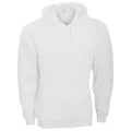 Weiß - Front - Bella + Canvas Unisex Fleece-Pullover mit Kapuze