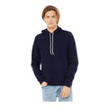 Dunkelblau - Back - Bella + Canvas Unisex Fleece-Pullover mit Kapuze